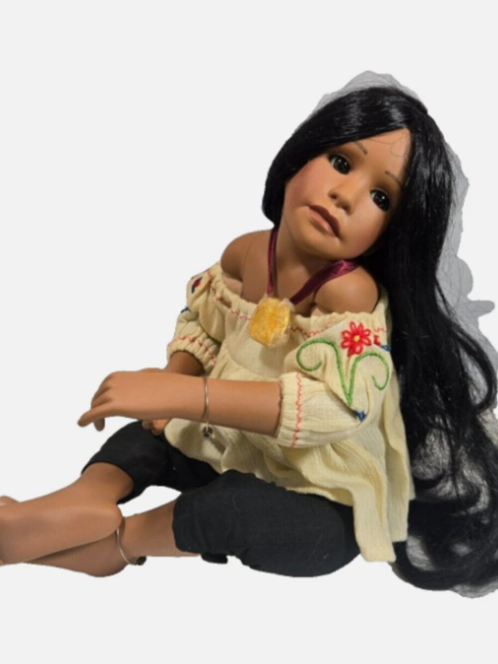 Vtg Georgetown Collection "Morning for Marisa" Porcelain Doll Renate Hockh READ